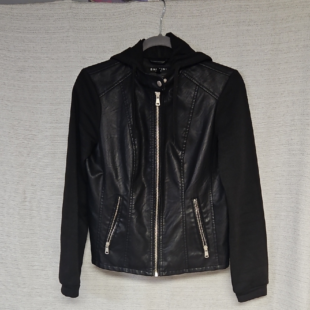 Baccini Black Leather Women's Jacket